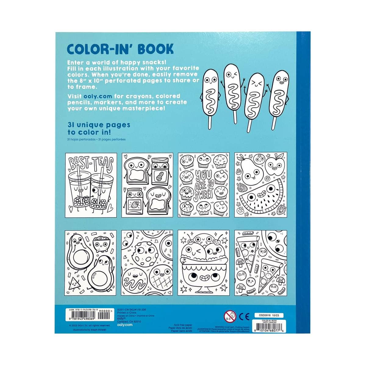 Color-in' Book: Happy Snacks Coloring Book - Image 5