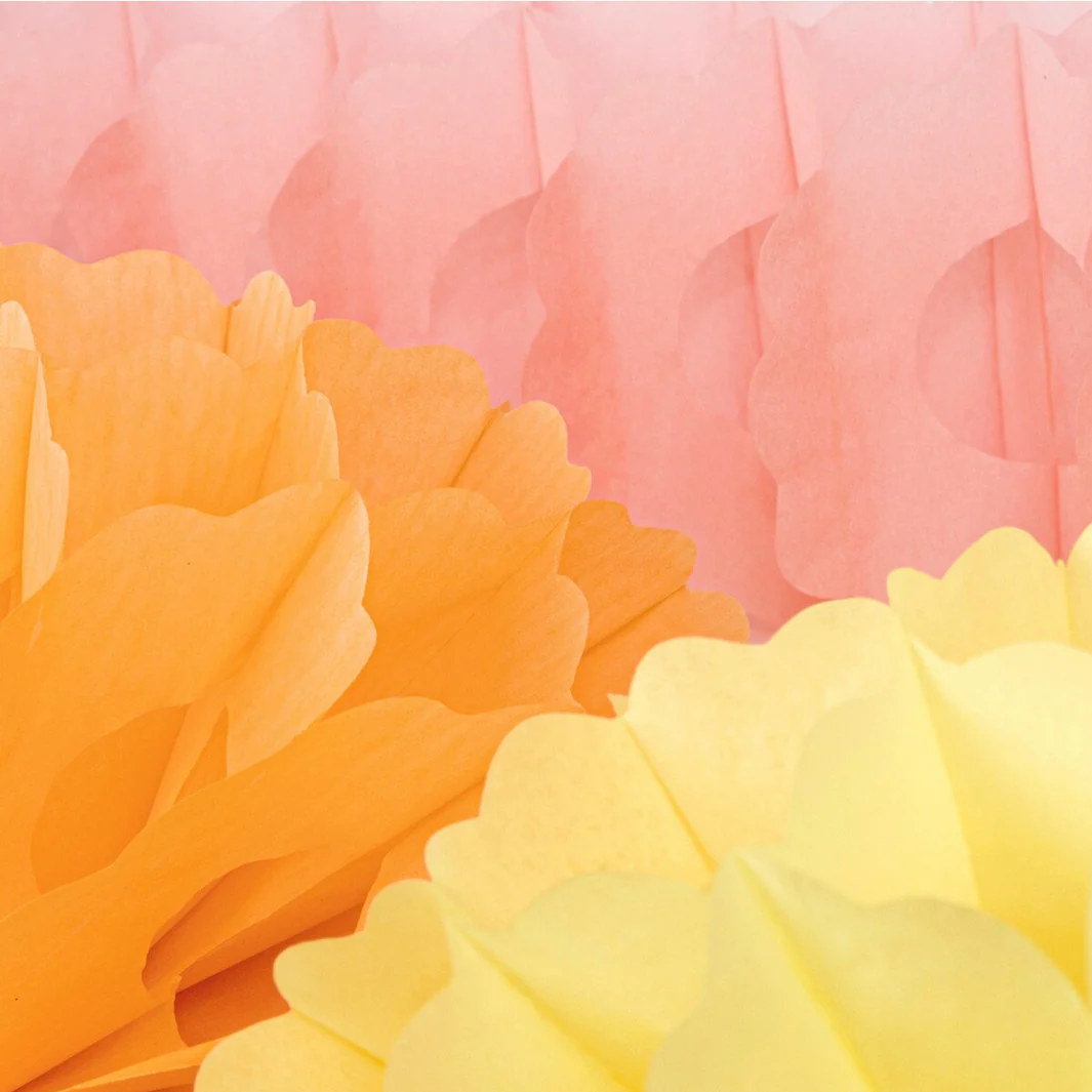 3 Pink Honeycomb Garlands - Image 4