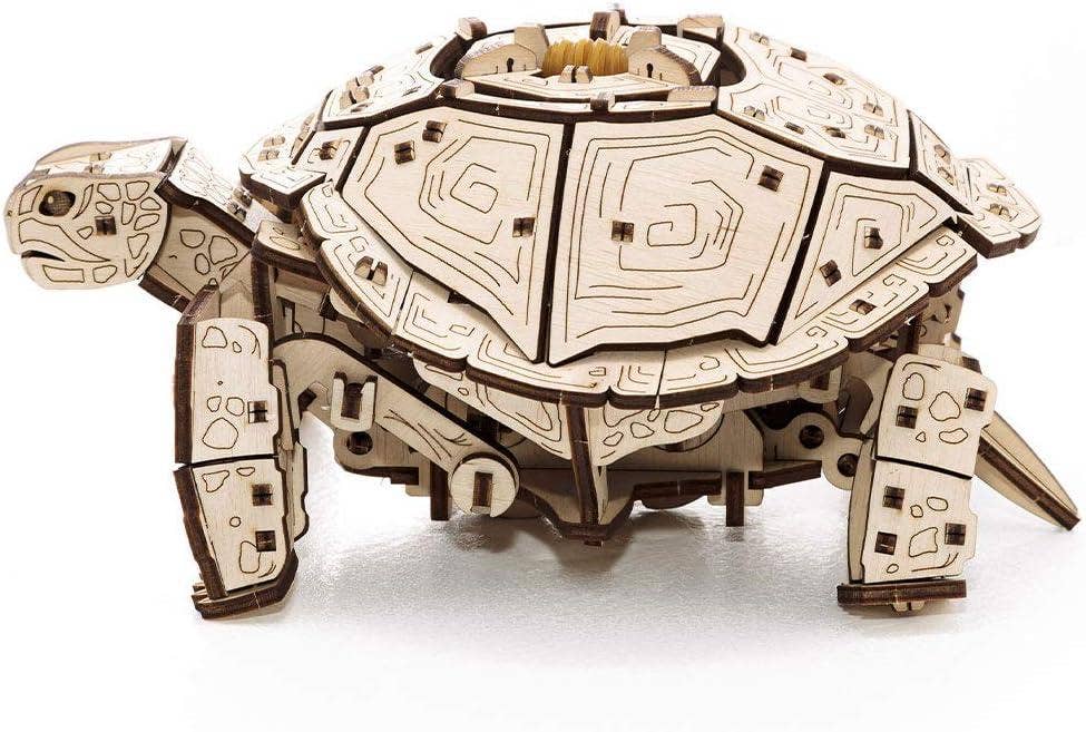 DIY Wooden Turtle -mechanical wind-up 3D-puzzle - Image 3