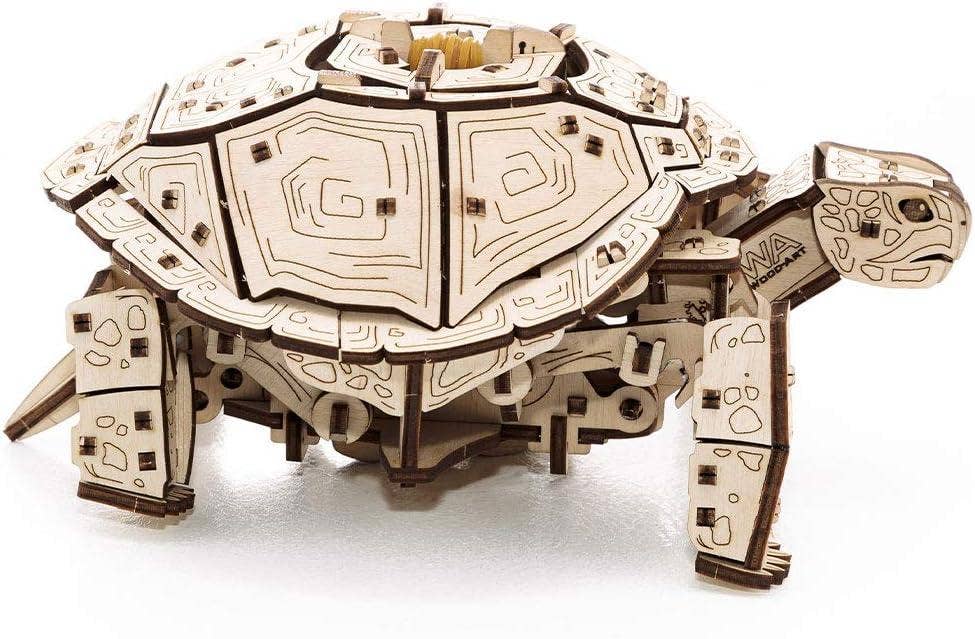 DIY Wooden Turtle -mechanical wind-up 3D-puzzle - Image 4