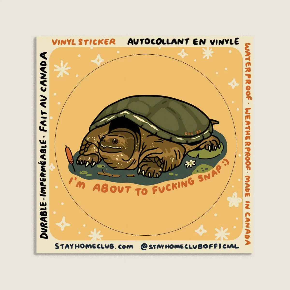 About to Snap Sticker | Waterproof Vinyl Sticker