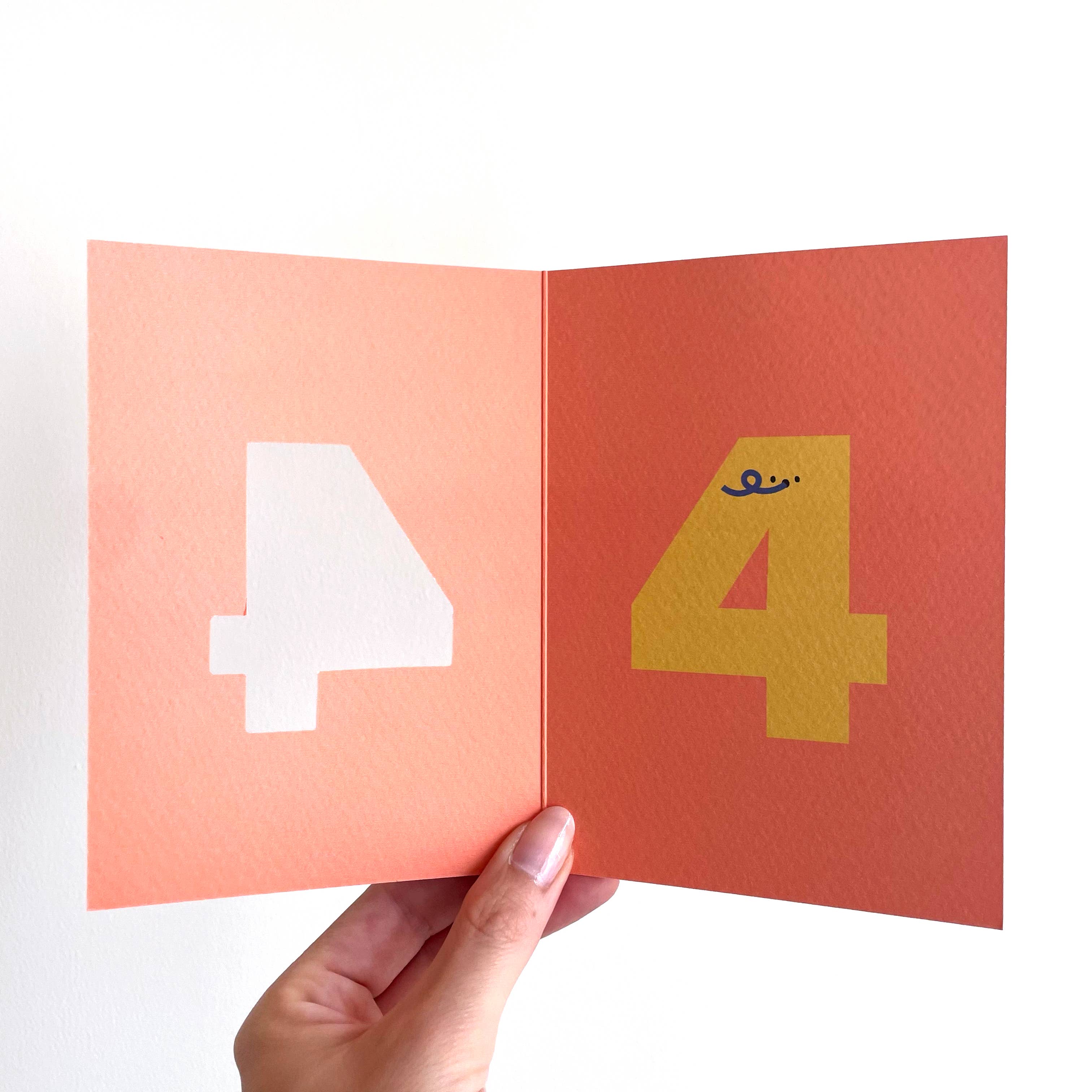 Age  4 - Die Cut - Happy Birthday - Four - Image 2