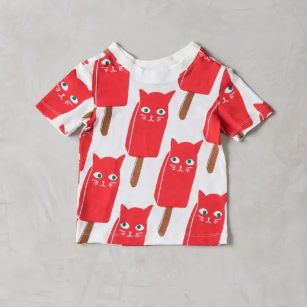 All Over Catsicle Baby T-Shirt