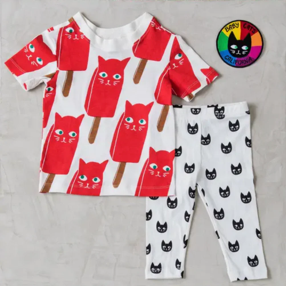 All Over Catsicle Baby T-Shirt - Image 3