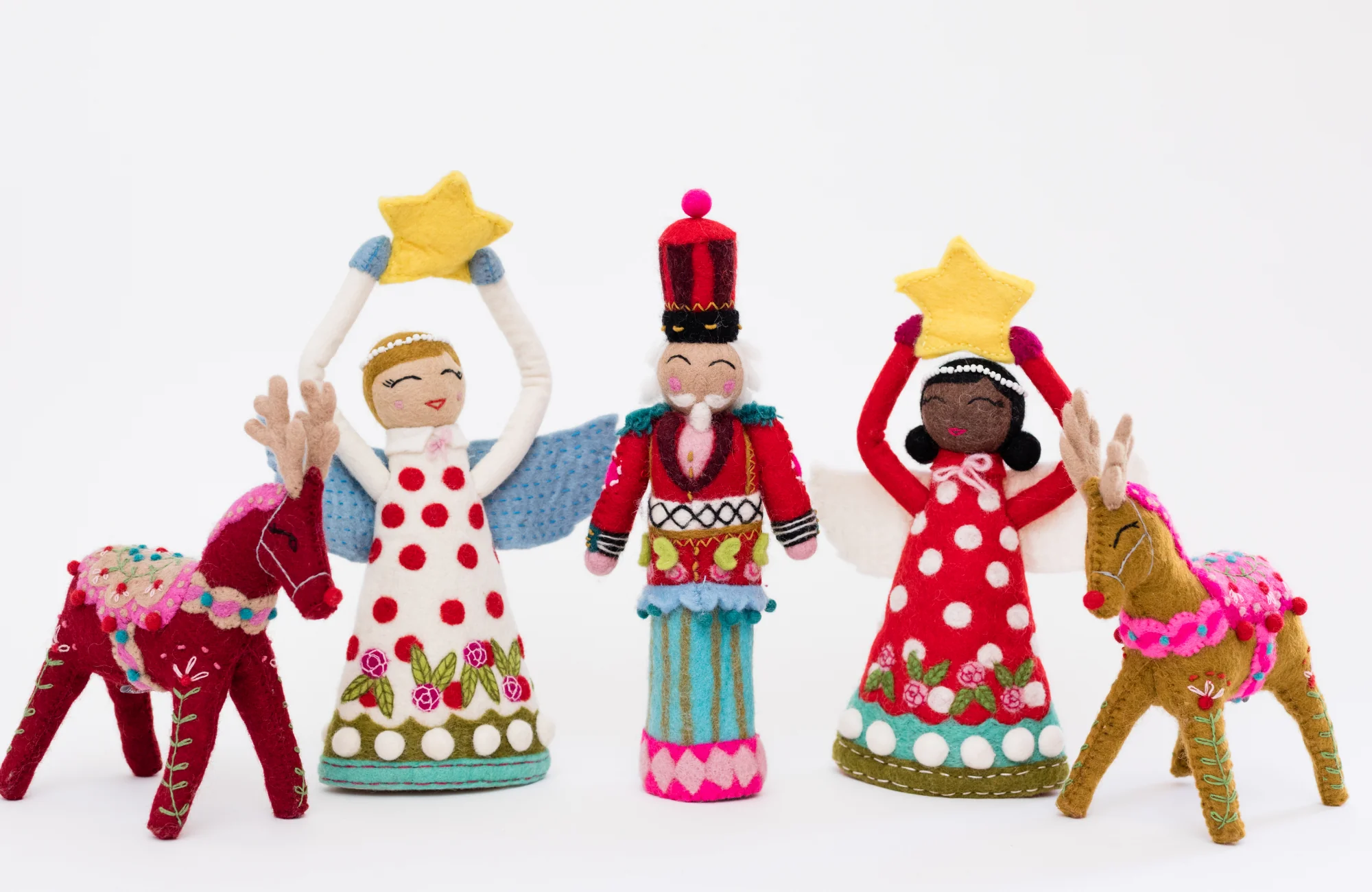 Angel Tree Topper - Simone -red - Image 2