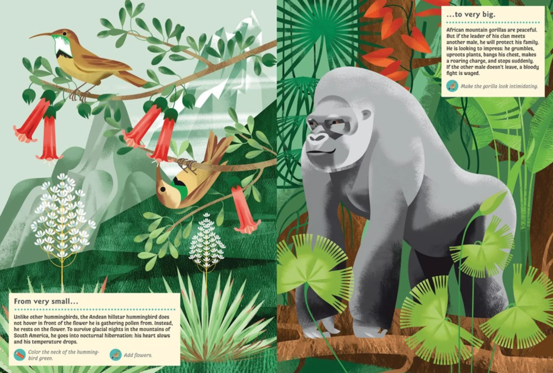Animals of the Mountains -My Nature Sticker Activity Book - Image 2
