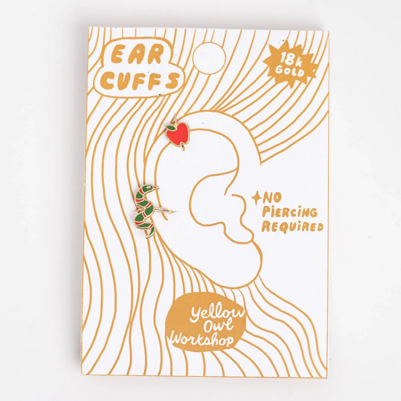 Apple & Snake Ear Cuffs