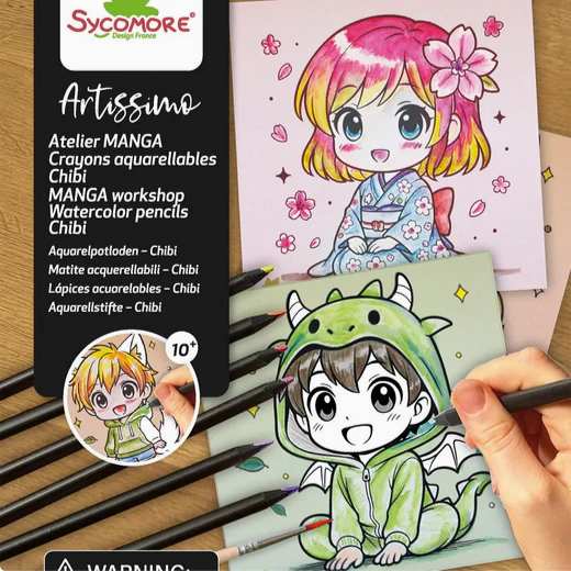 Artissimo -S Manga Workshop Watercolor Pencils Chibi - Image 5