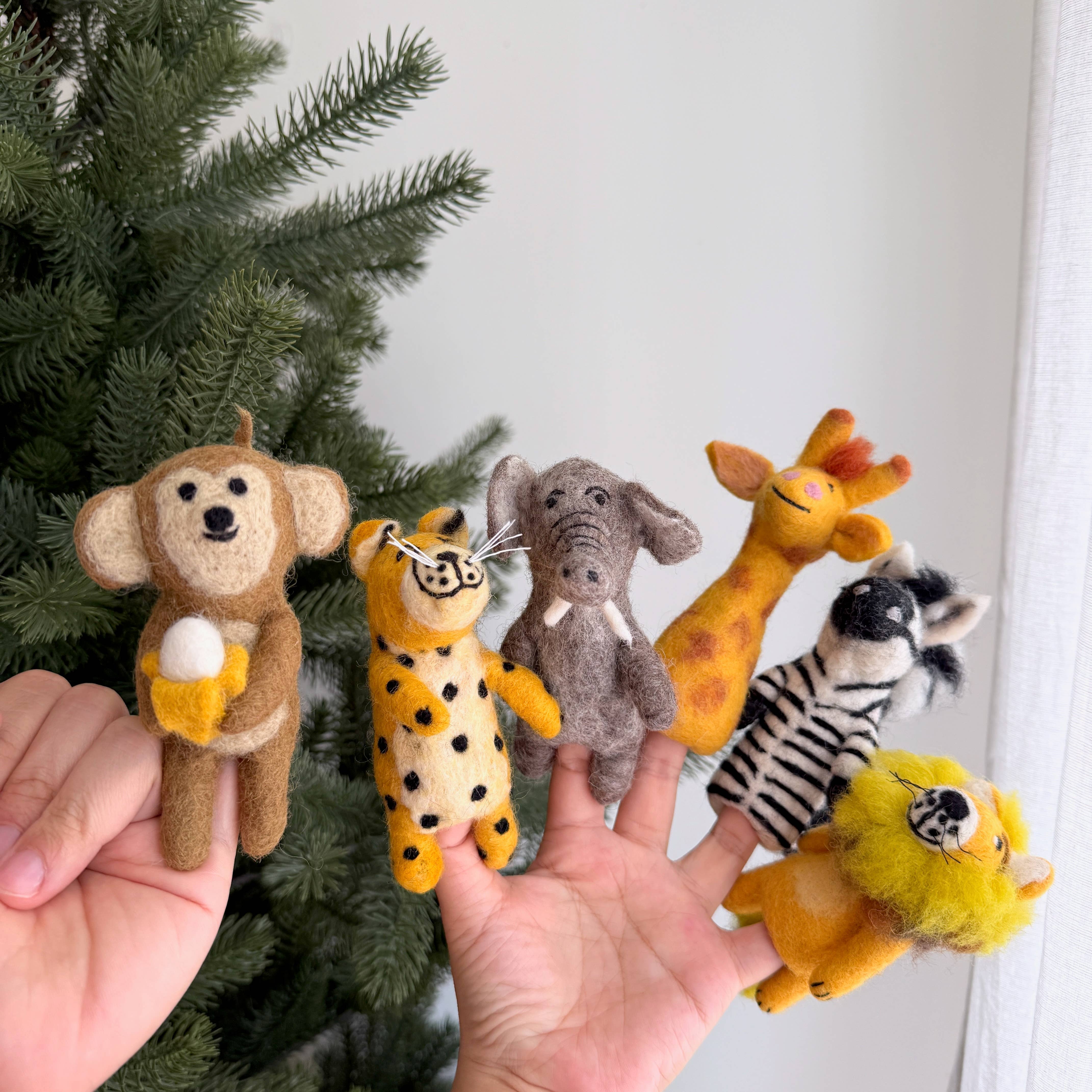 Felt Jungle Finger Puppets