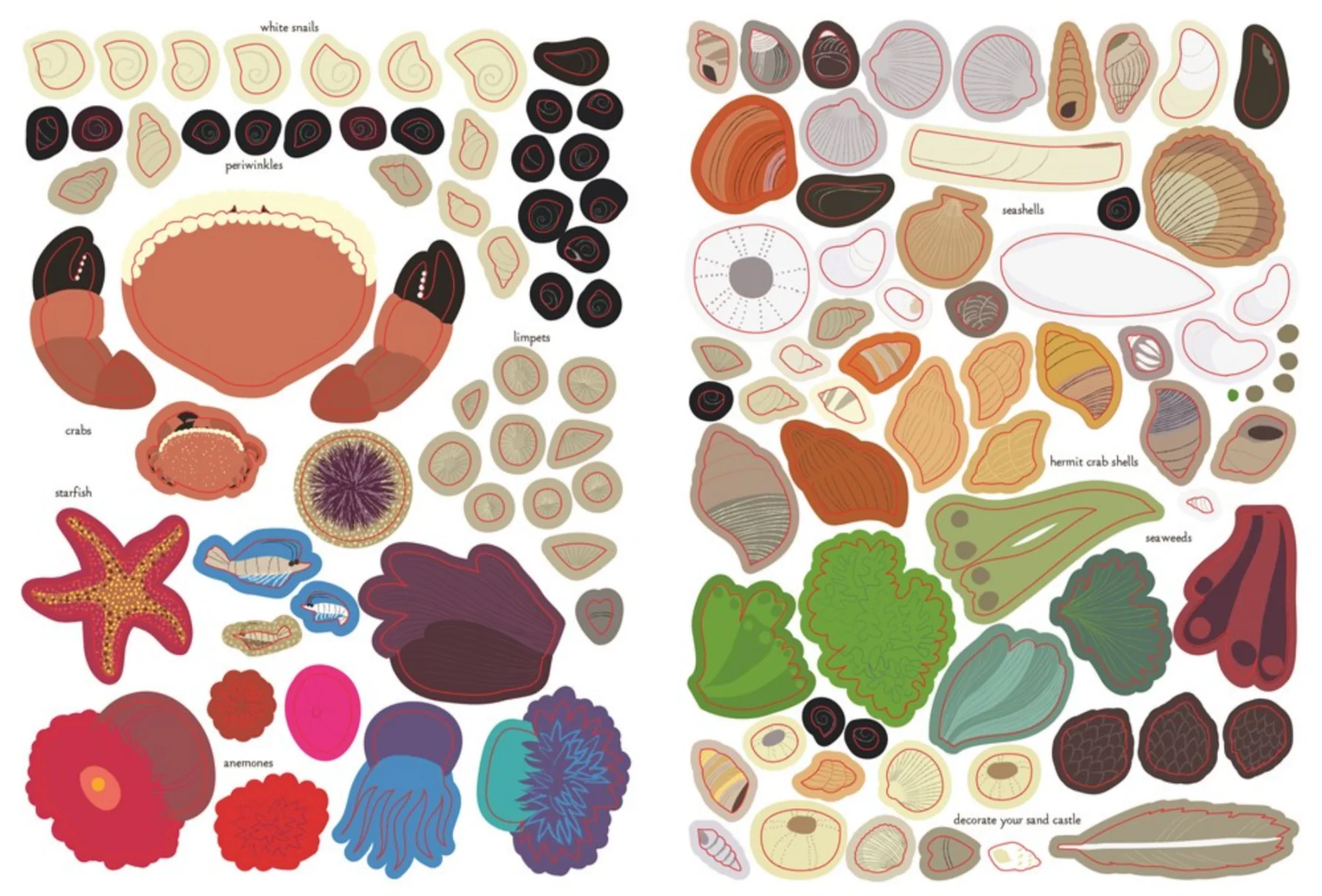 At the Seashore -My Nature Sticker Activity Book - Image 6