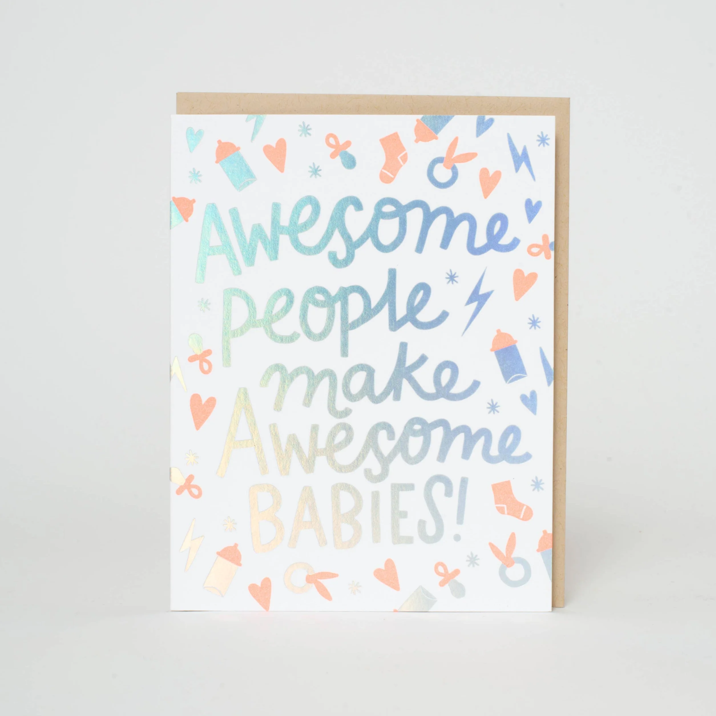 Awesome Babies Letterpress Card