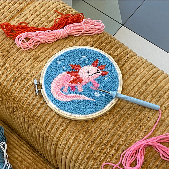 AXOLOTL PUNCH NEEDLE