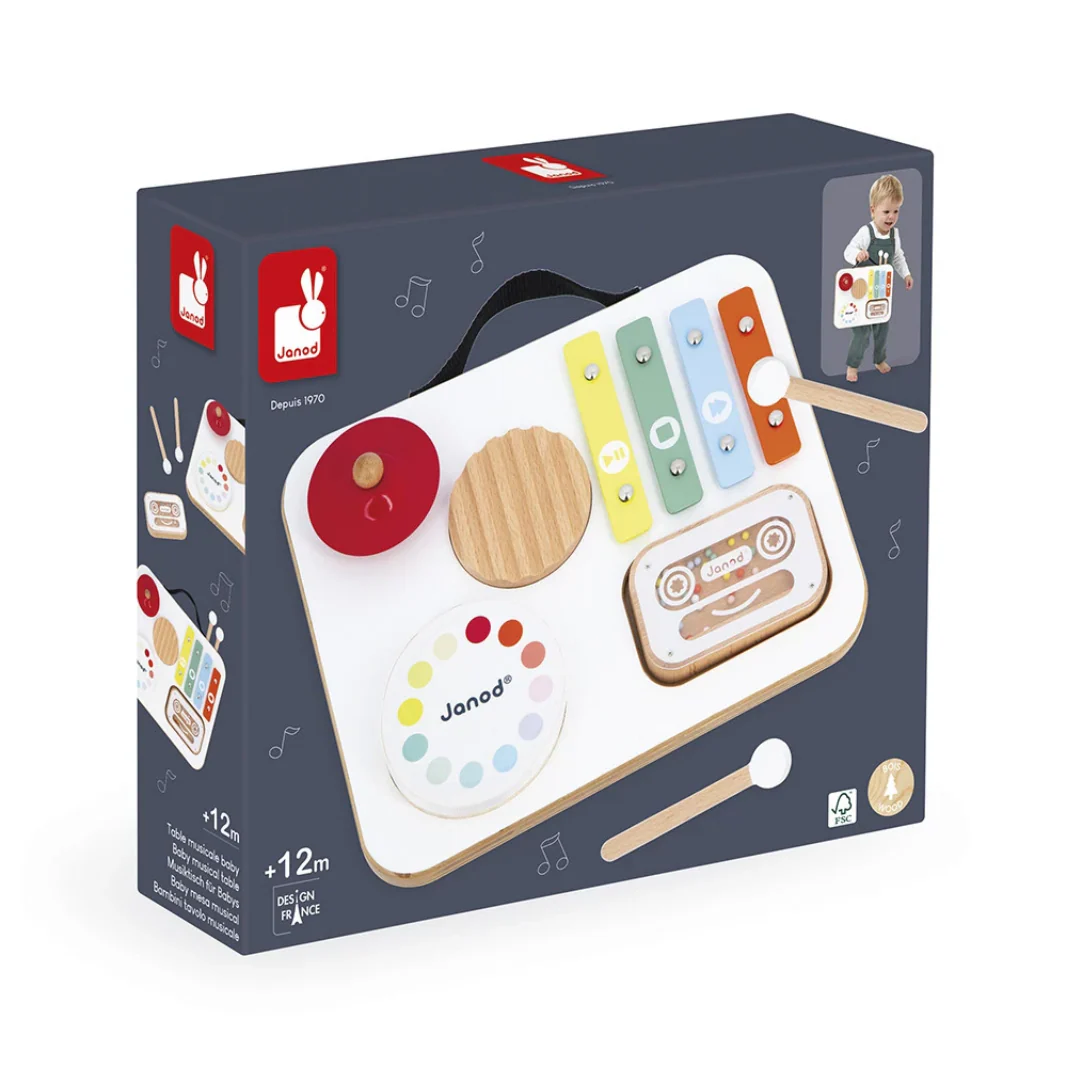 Baby Confetti Musical Table (wood) - Image 9