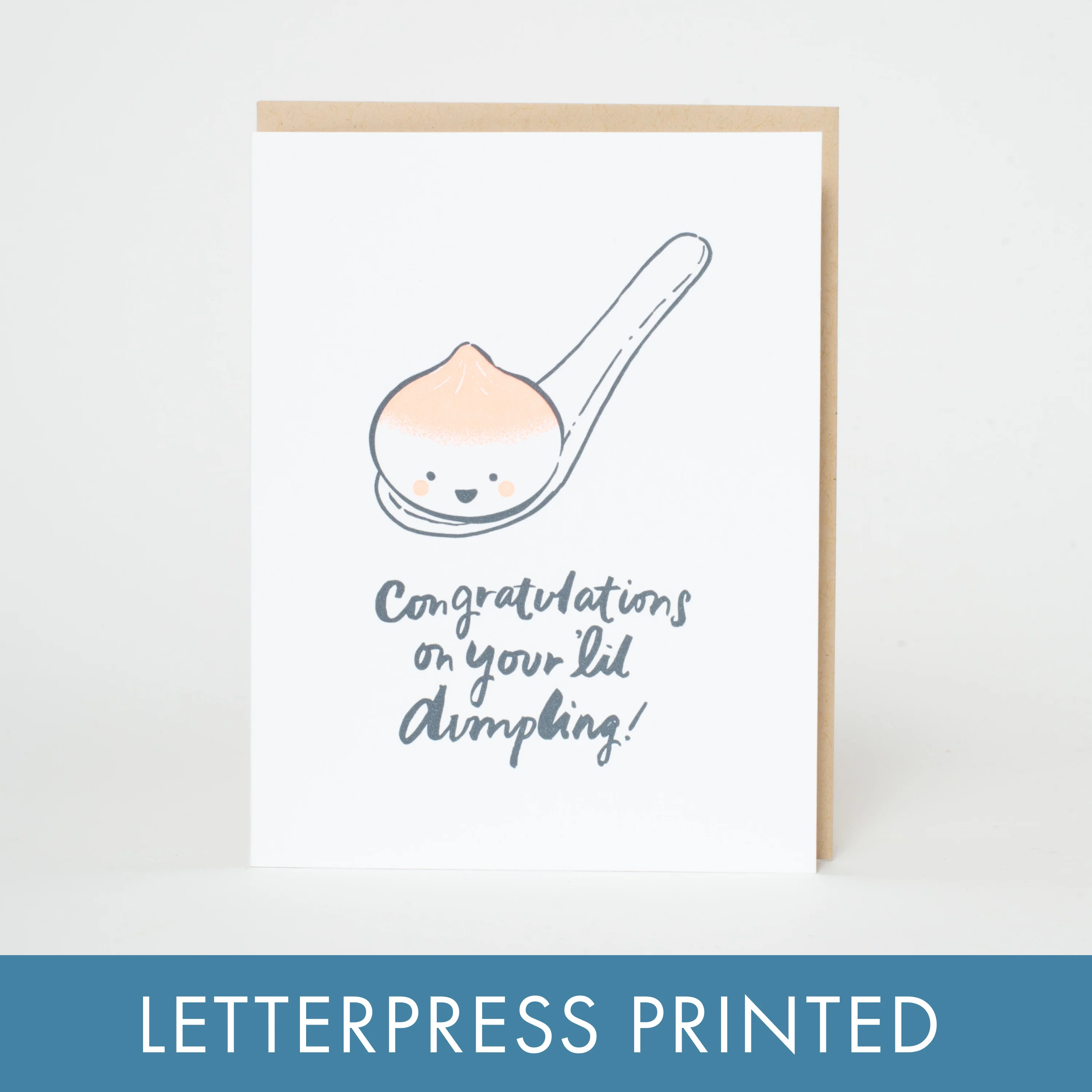Lil' Dumpling Letterpress Card - Image 2