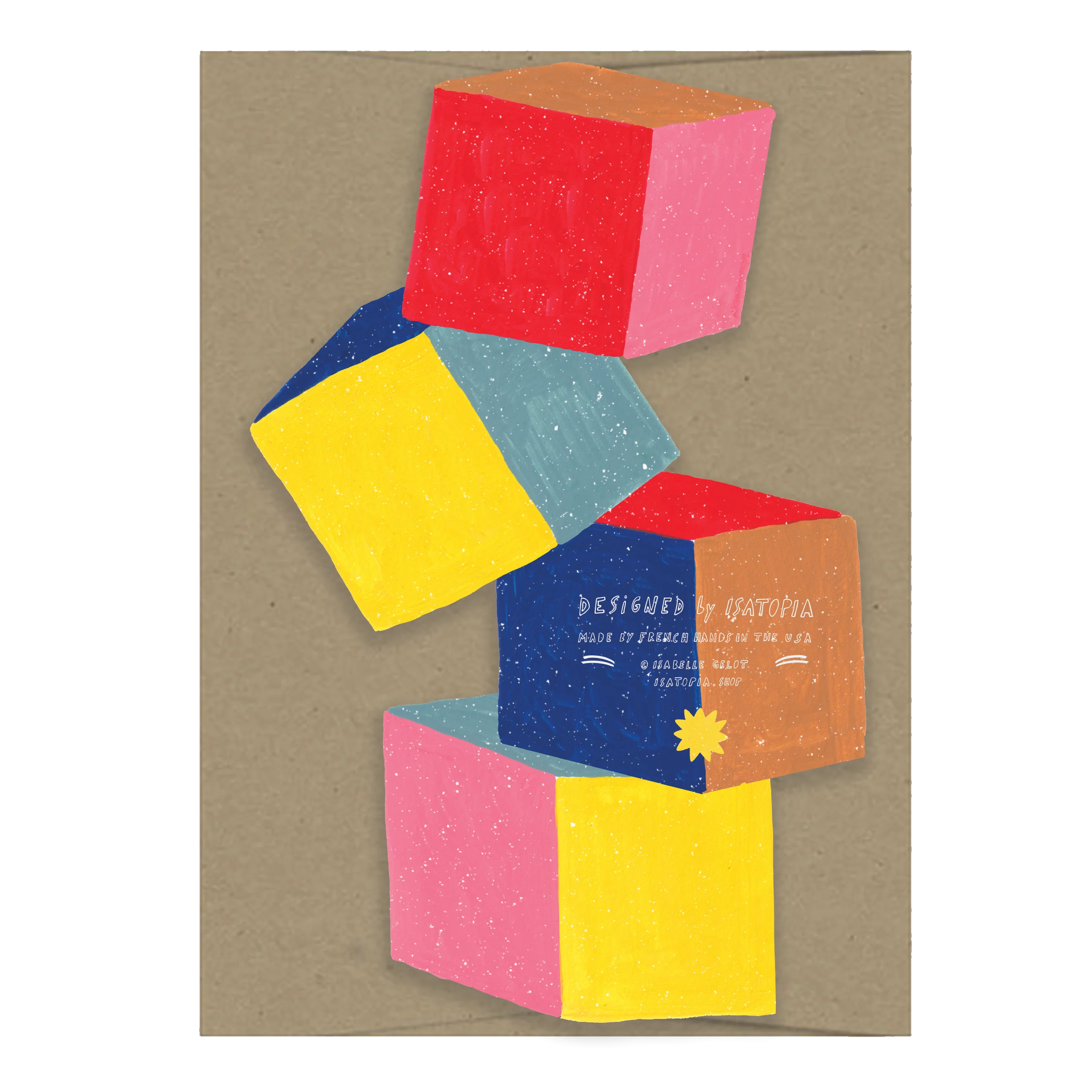 Baby Cubes - Die Cut Card - Image 2