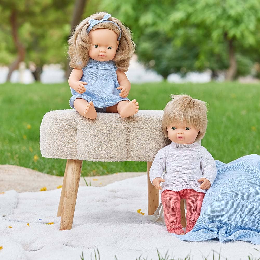 Baby Doll Caucasian Dirty Blond Boy 15" inch - Image 3