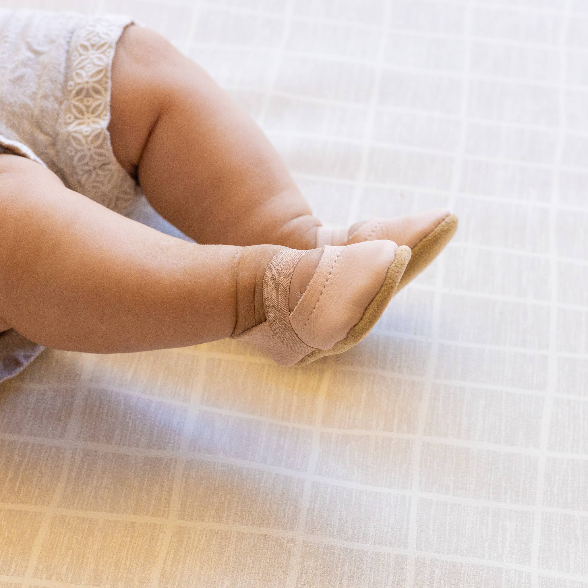 Baby Leather Mary Janes in Blush - Image 5