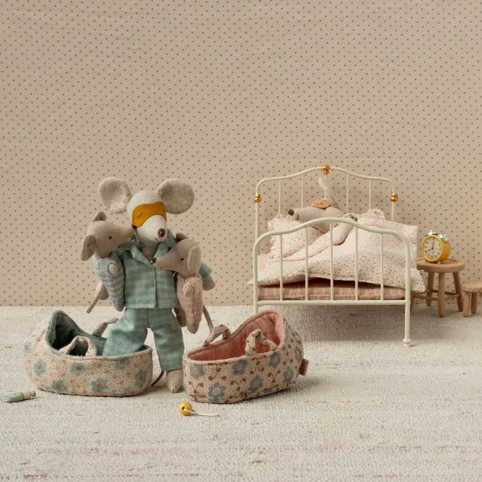 Baby mouse in carry cot - Blue - Image 3