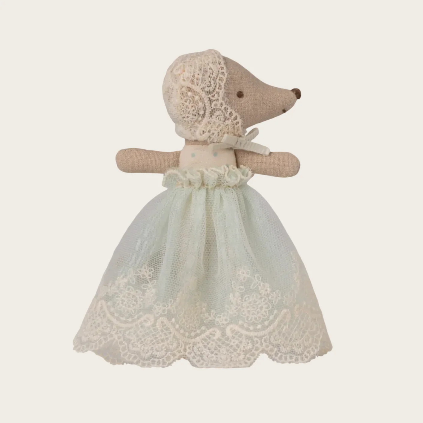 Baby mouse in gown - mint - Image 3