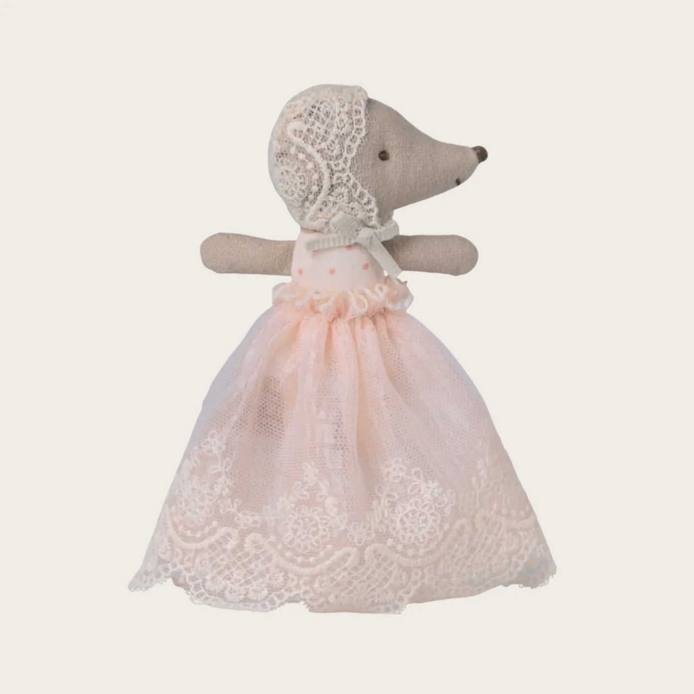 Baby mouse in gown - Powder