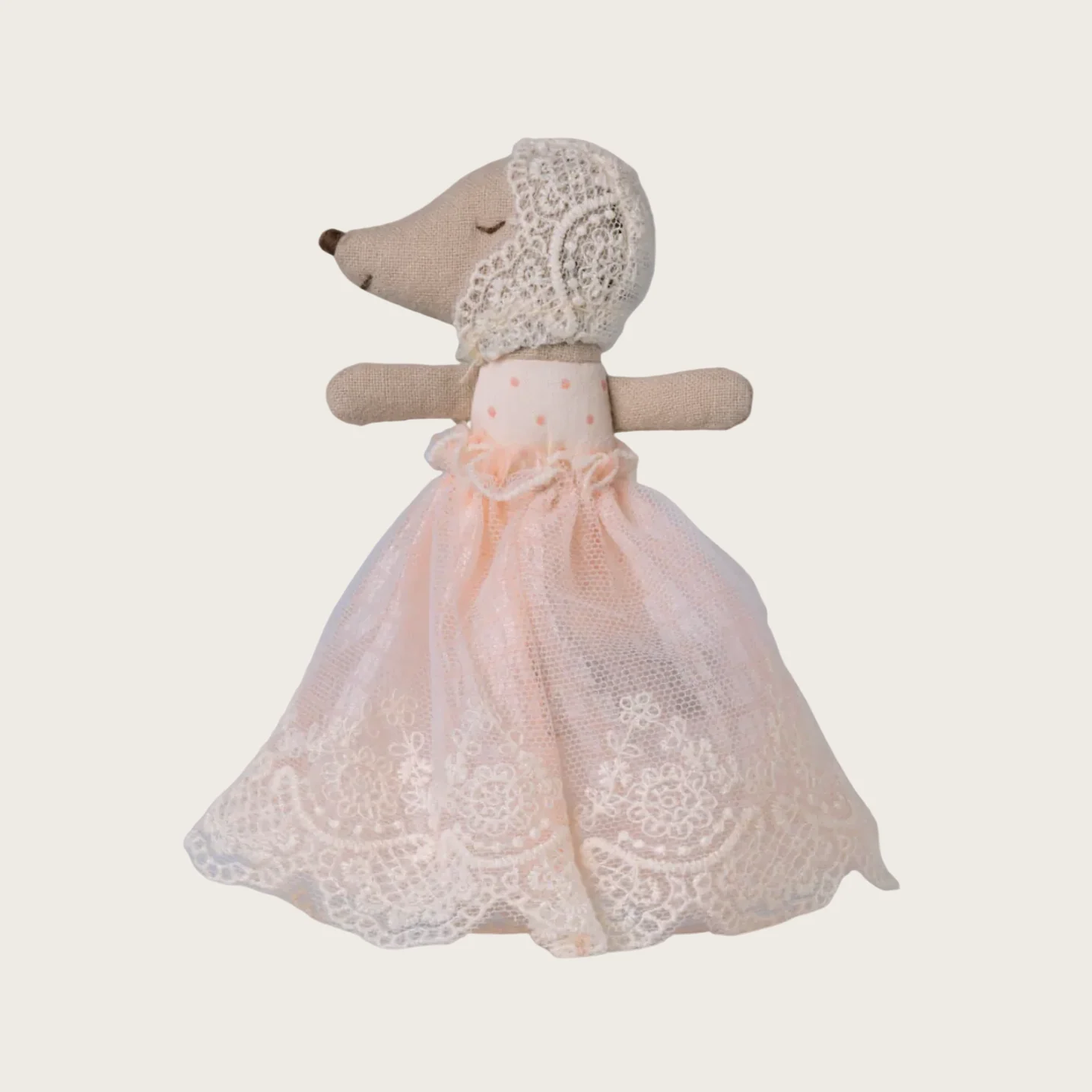 Baby mouse in gown - Powder - Image 2