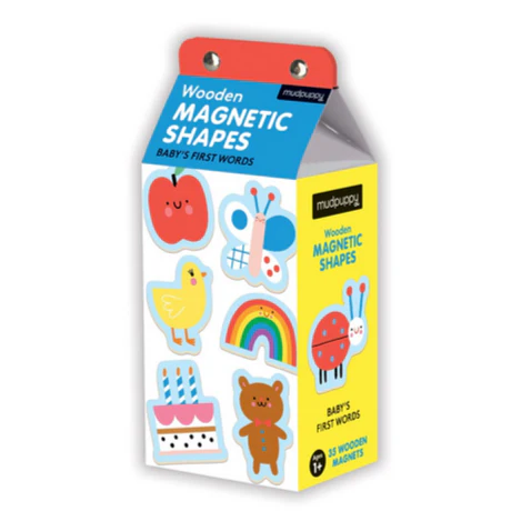 Baby's First Words Wooden Magnetic Shapes