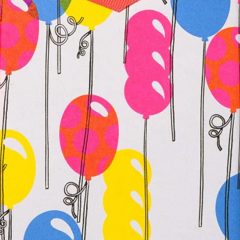 Balloons wrapping papers -roll of 3 sheets - Image 2