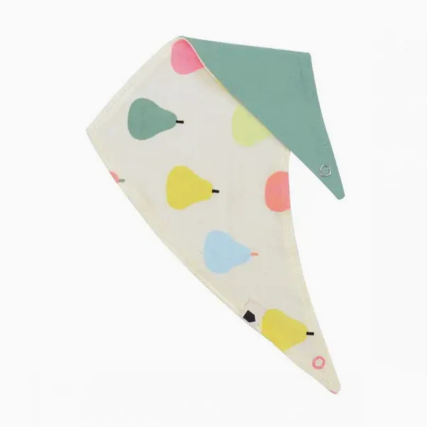 Bandana Bib -multicolor pears - Image 2