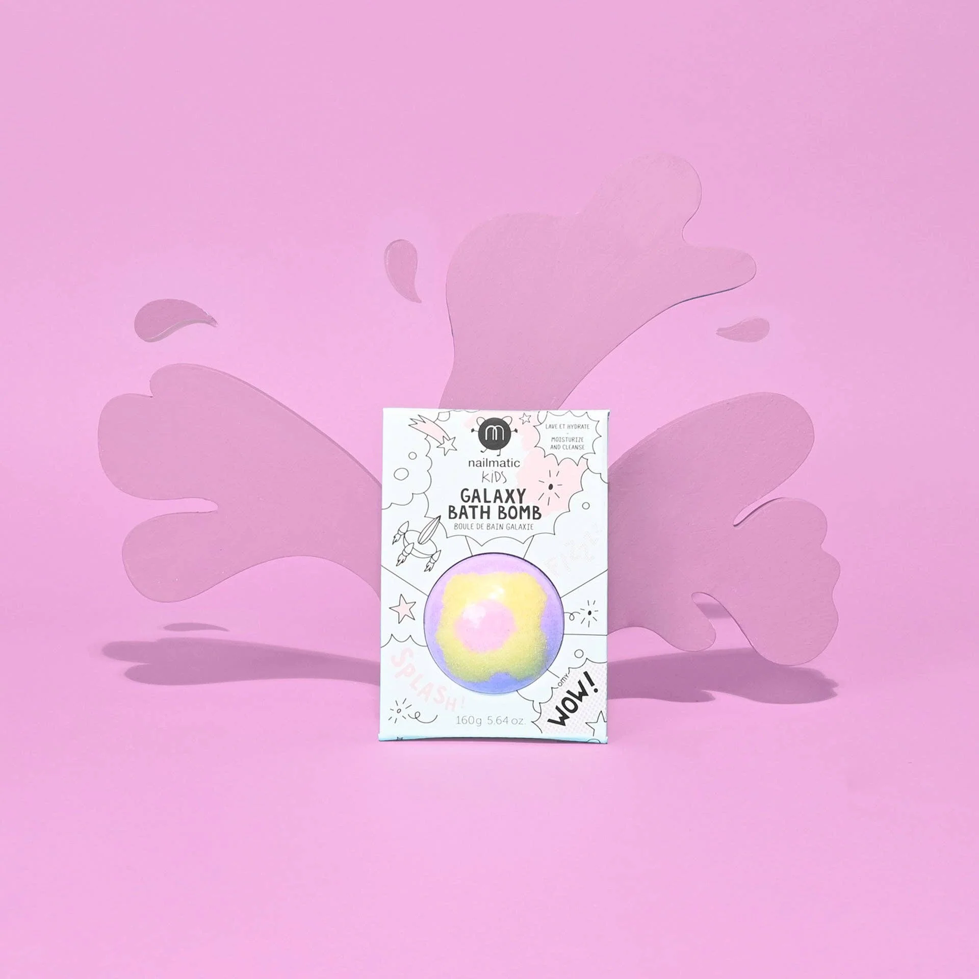 Bath Bomb for Kids -GALAXY SUPERNOVA Pink Yellow Purple - Image 3