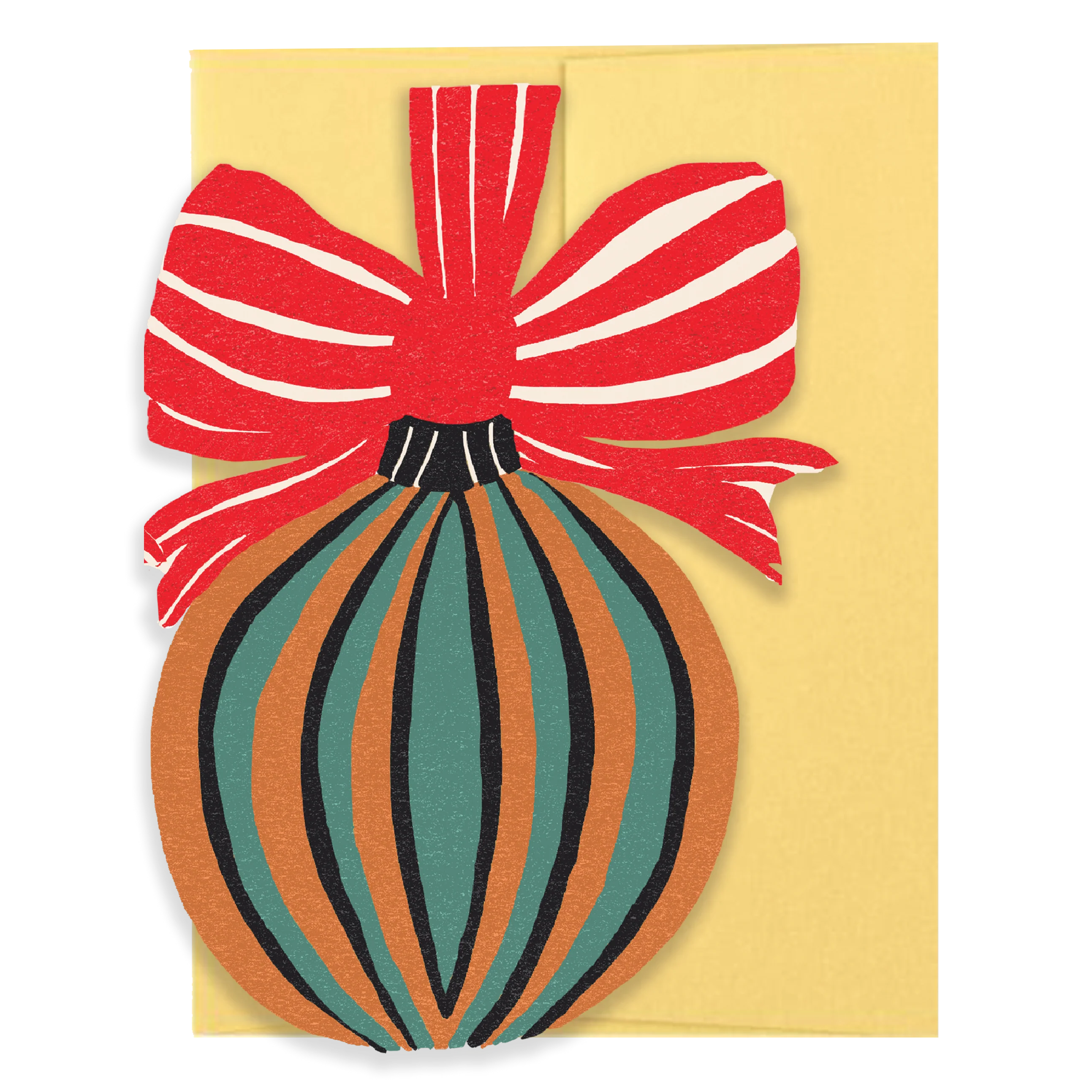 Bauble Die Cut Card - Jingle Bells Collection