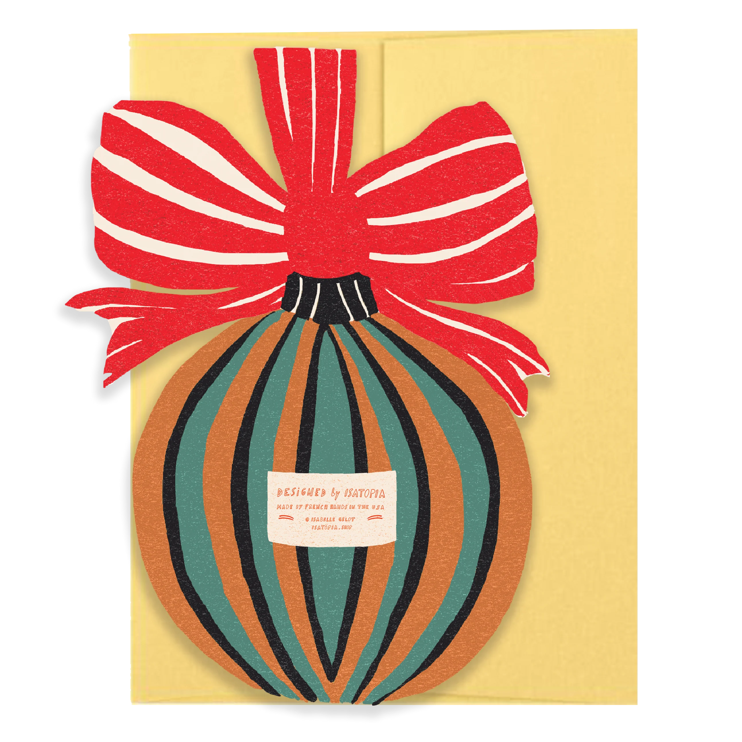 Bauble Die Cut Card - Jingle Bells Collection - Image 2