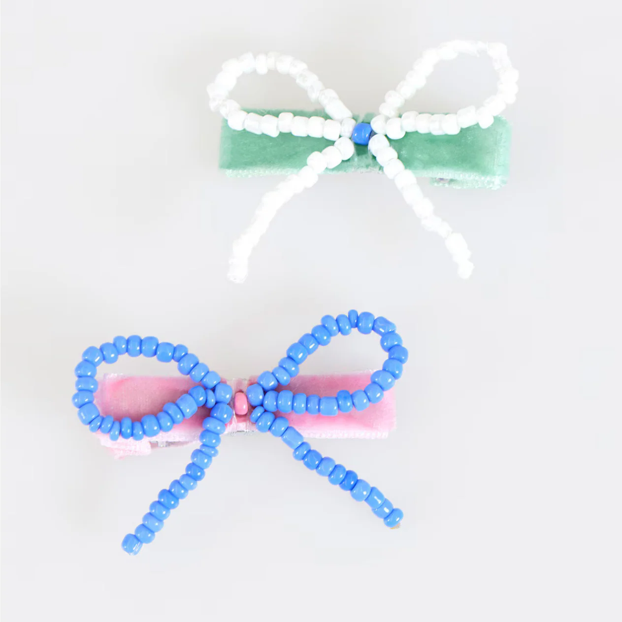Beaded Bow Hair Clips (x5) - Image 4