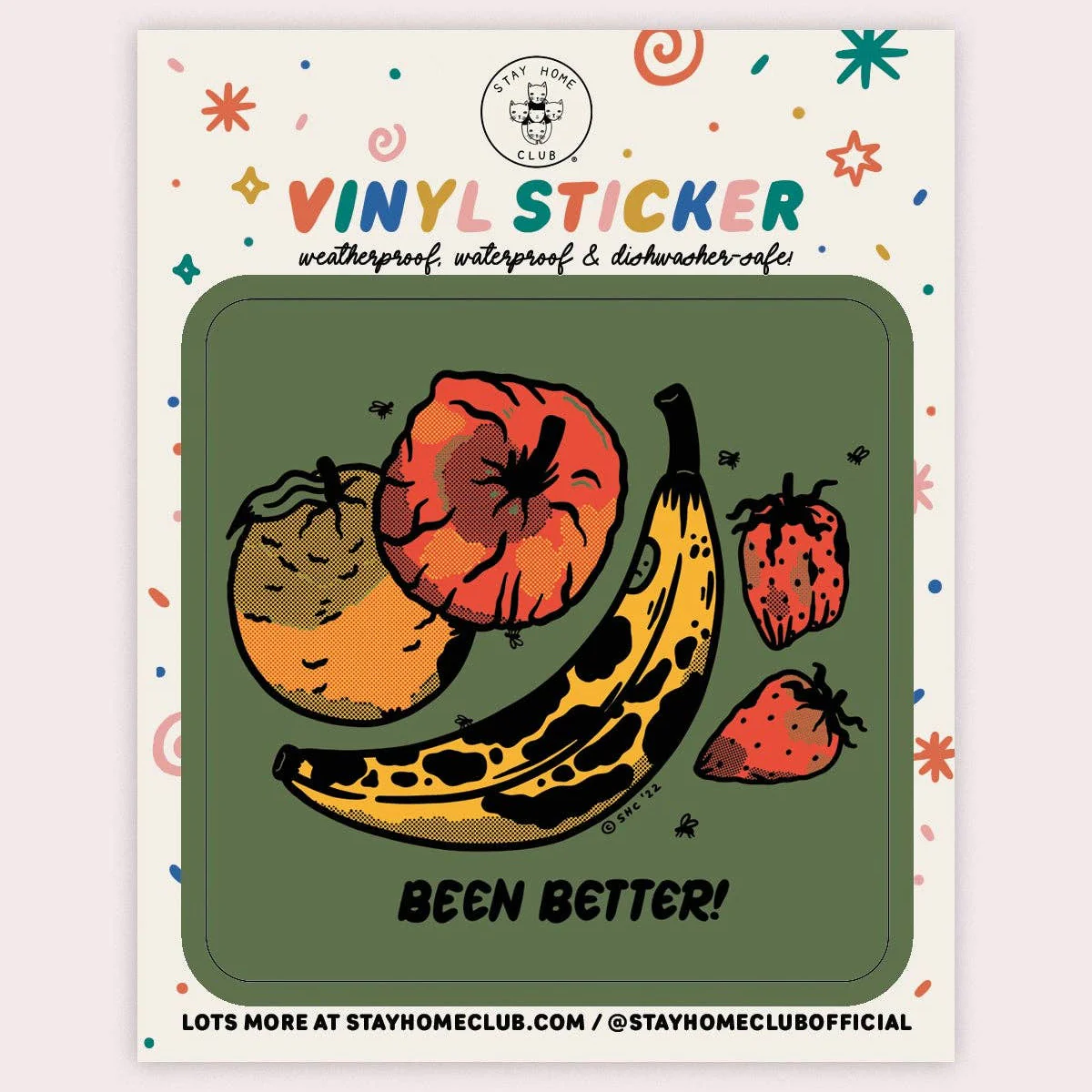 Been Better (Fruit Plate) Vinyl Sticker - Image 2
