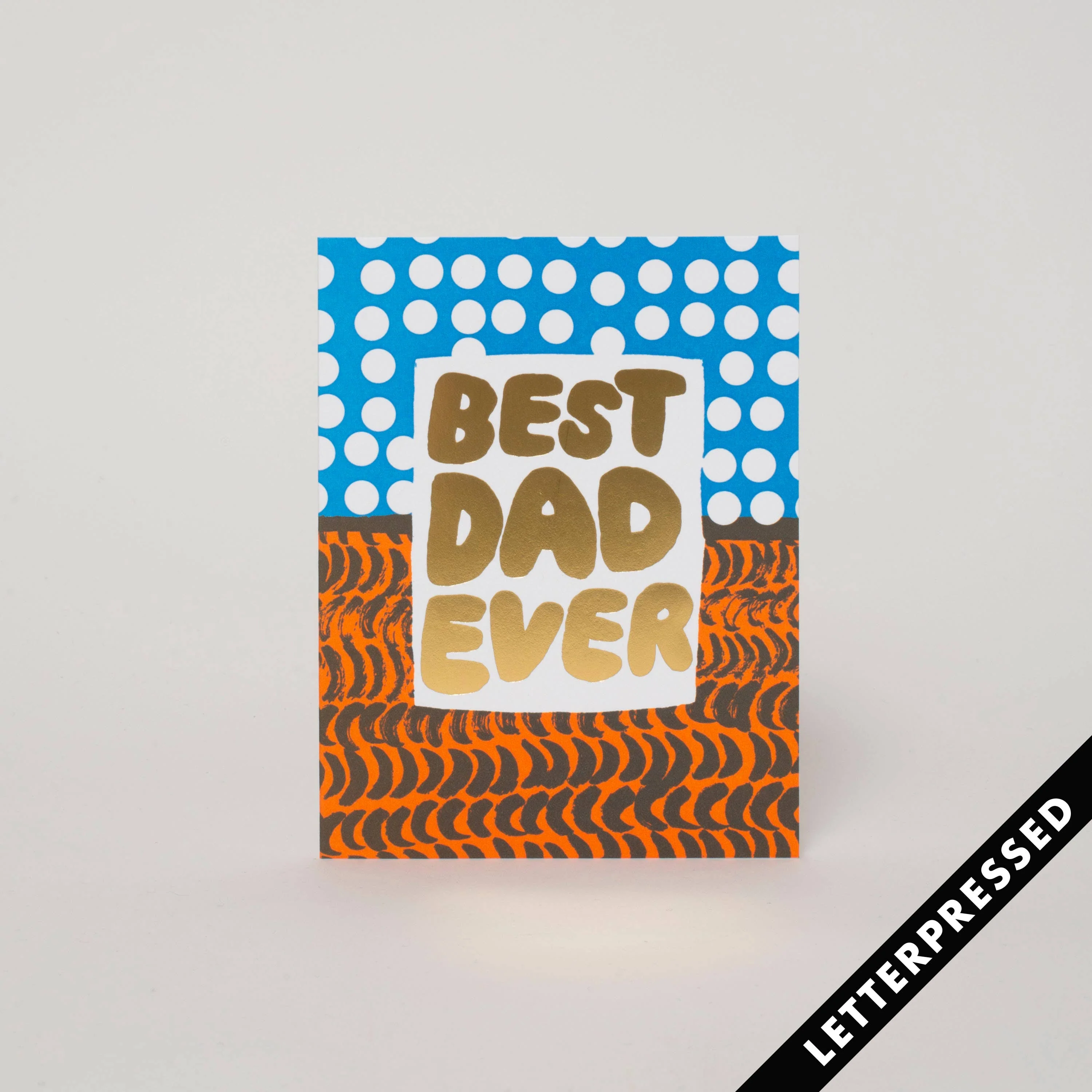 Best Dad Ever Letterpress Card - Image 2