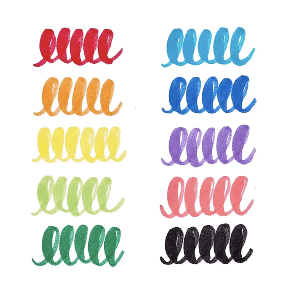Big Bright Brush Markers - set of 10 - Image 2