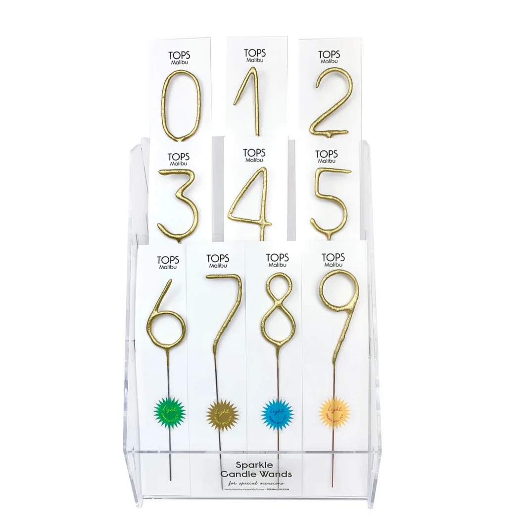 Big Golden Sparkler Wand Number - Image 3