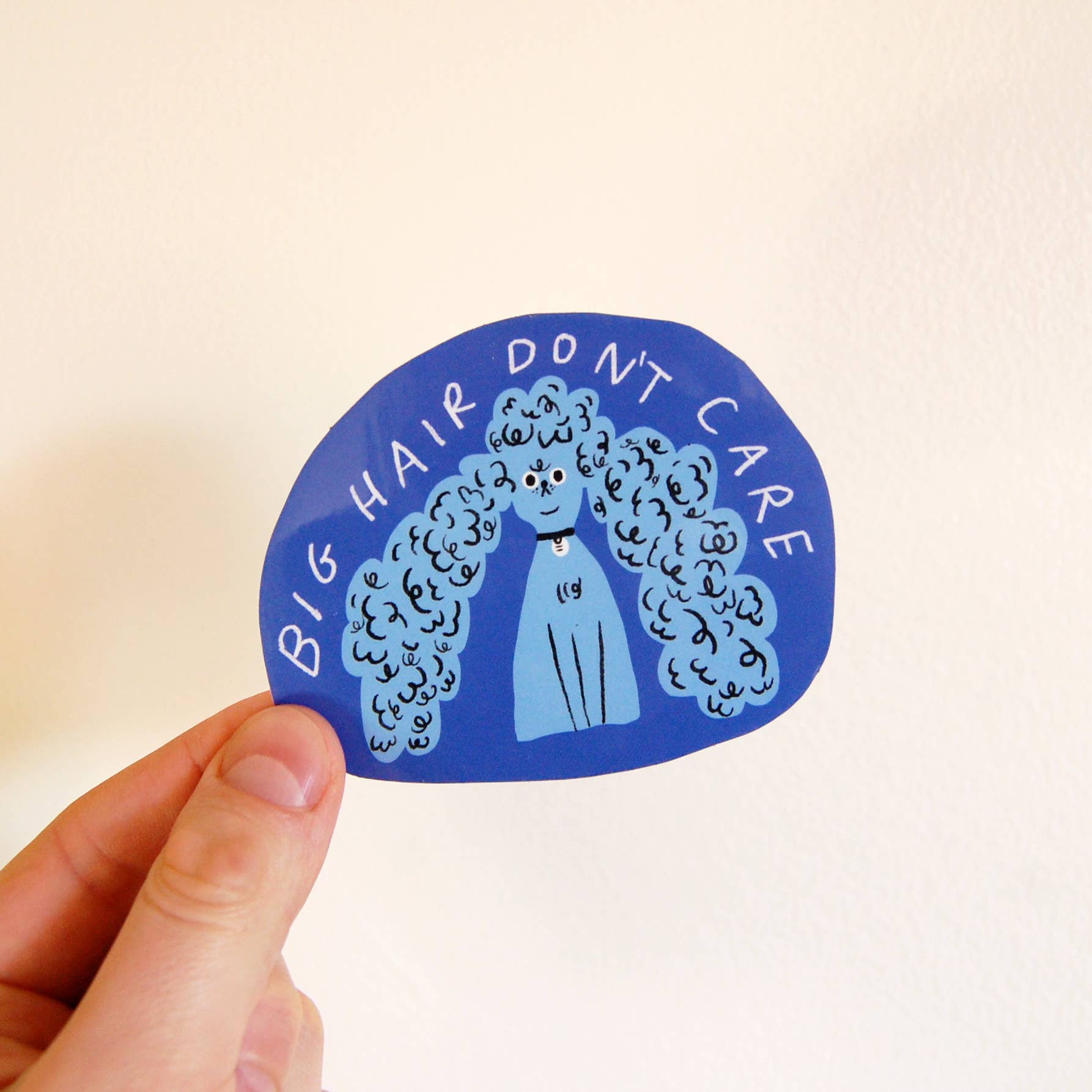 Big Hair Don't Care Sticker - Image 2