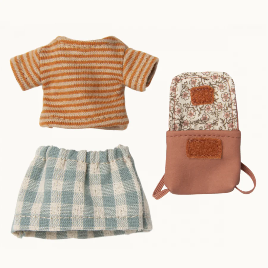 Big Sister with Bag -Tricycle Mouse - old rose - Image 2