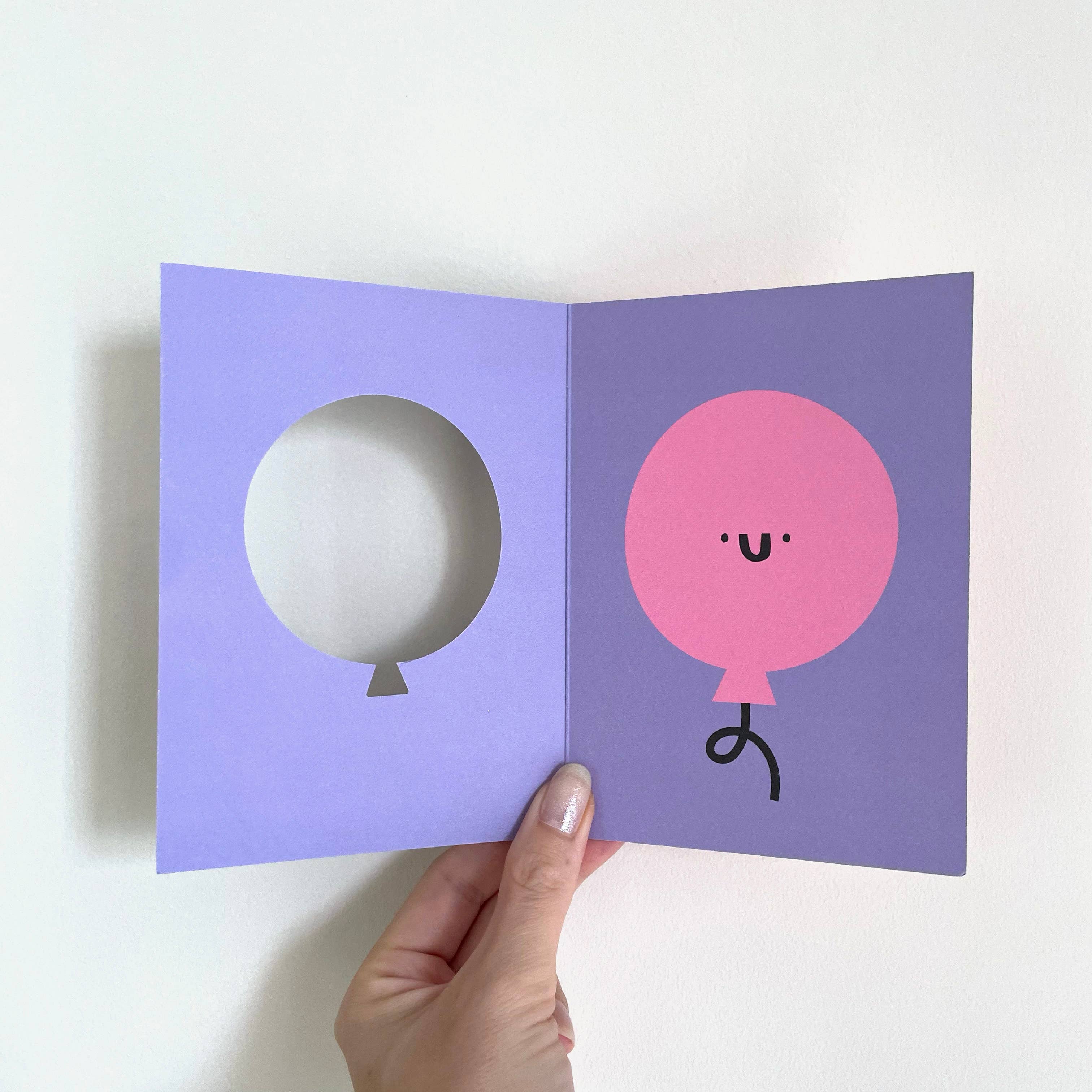 Birthday Balloon Die Cut Card - YAY - Image 2