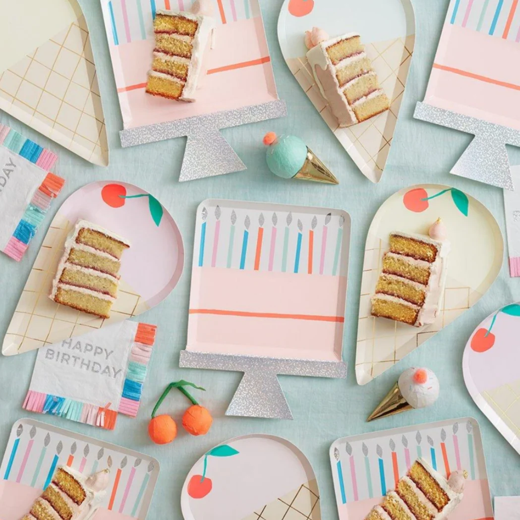 Birthday Cake Plates - Image 2