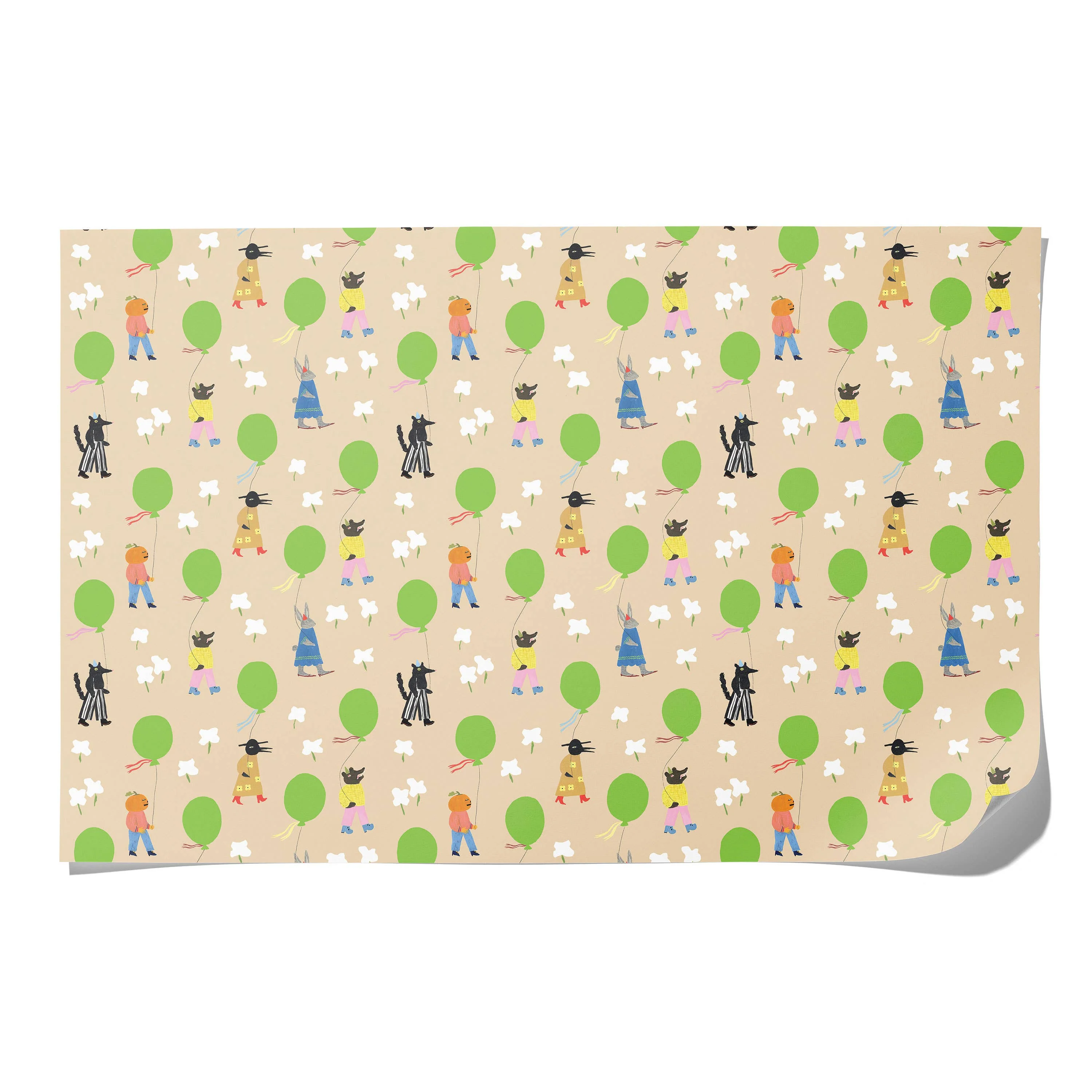Birthday March birthday wrapping papers -roll of 3 sheets - Image 3