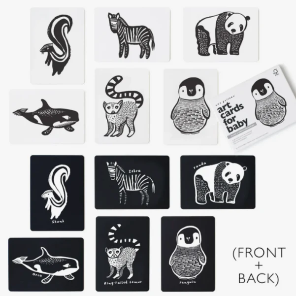 Black and White Art Baby Cards - Image 4
