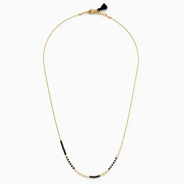 Black & Bone - Japanese Seed Bead Necklace - Image 3