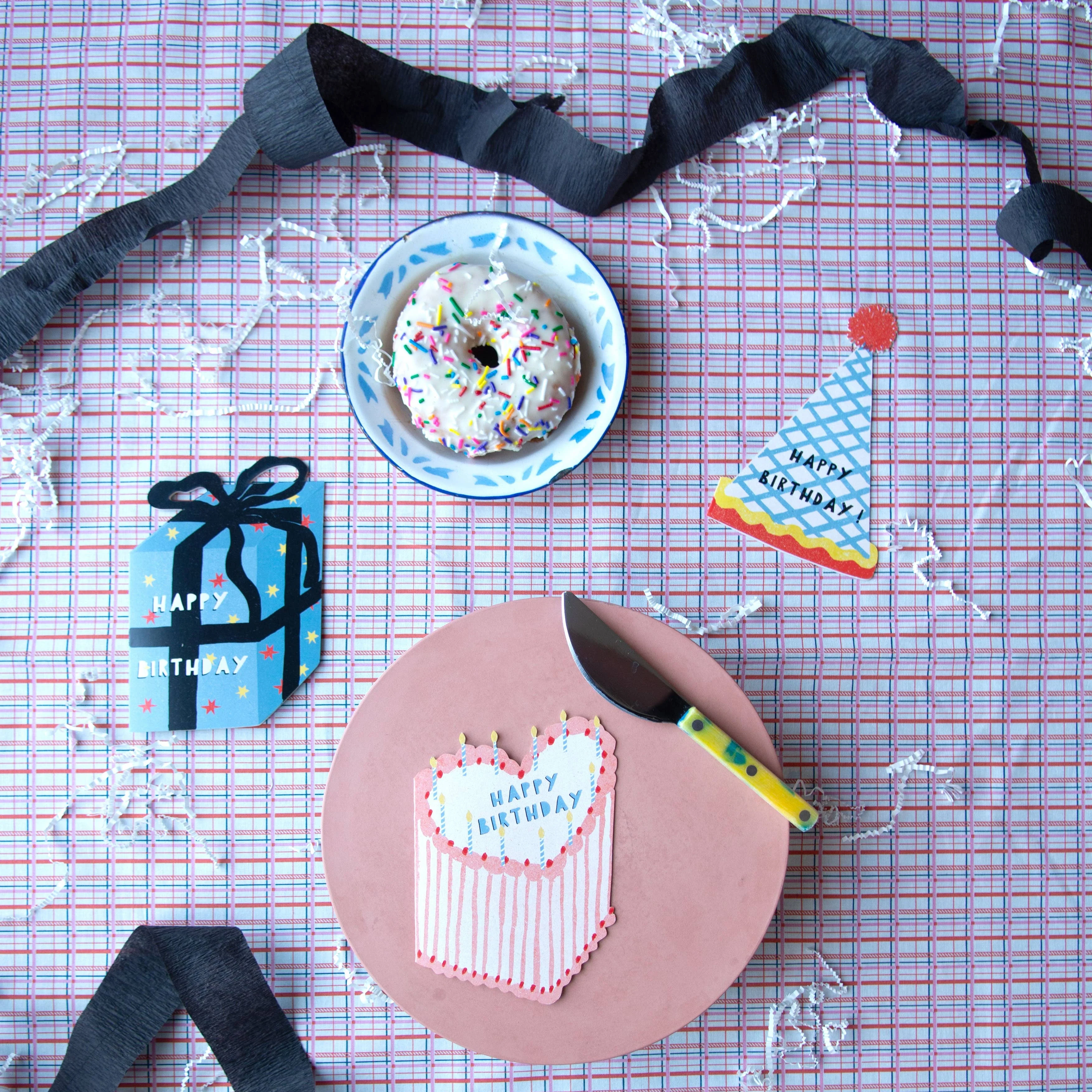 Blue Gift Birthday Collection - Die Cut Card - Image 3