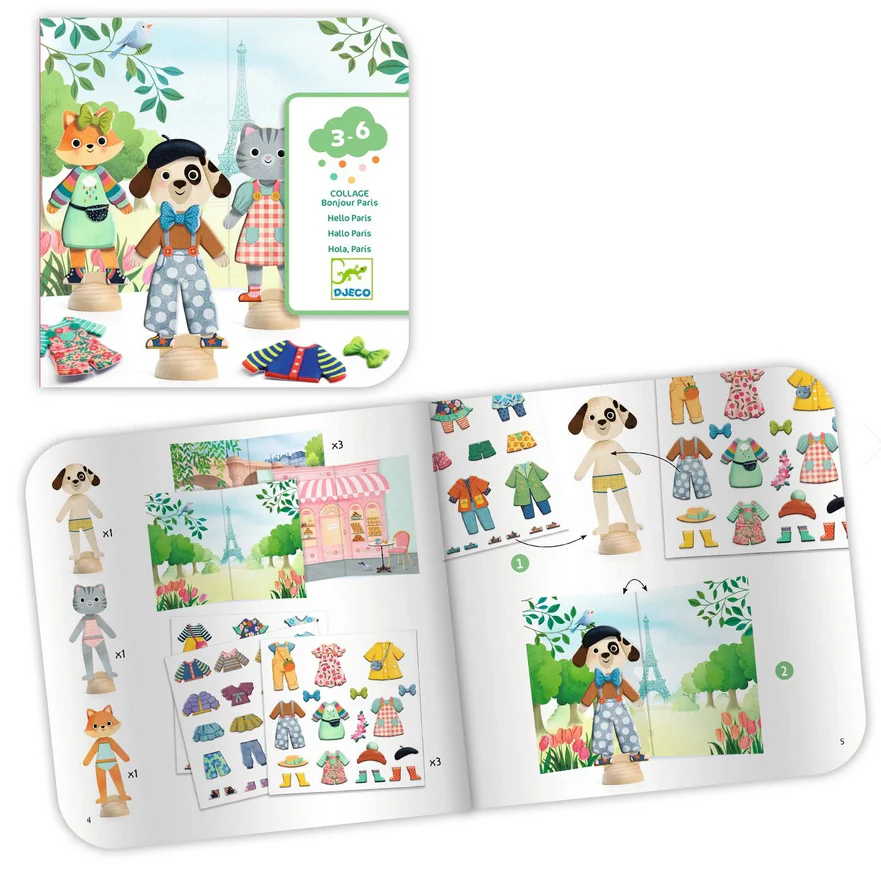 Bonjour Paris Collage Craft Kit - Image 6