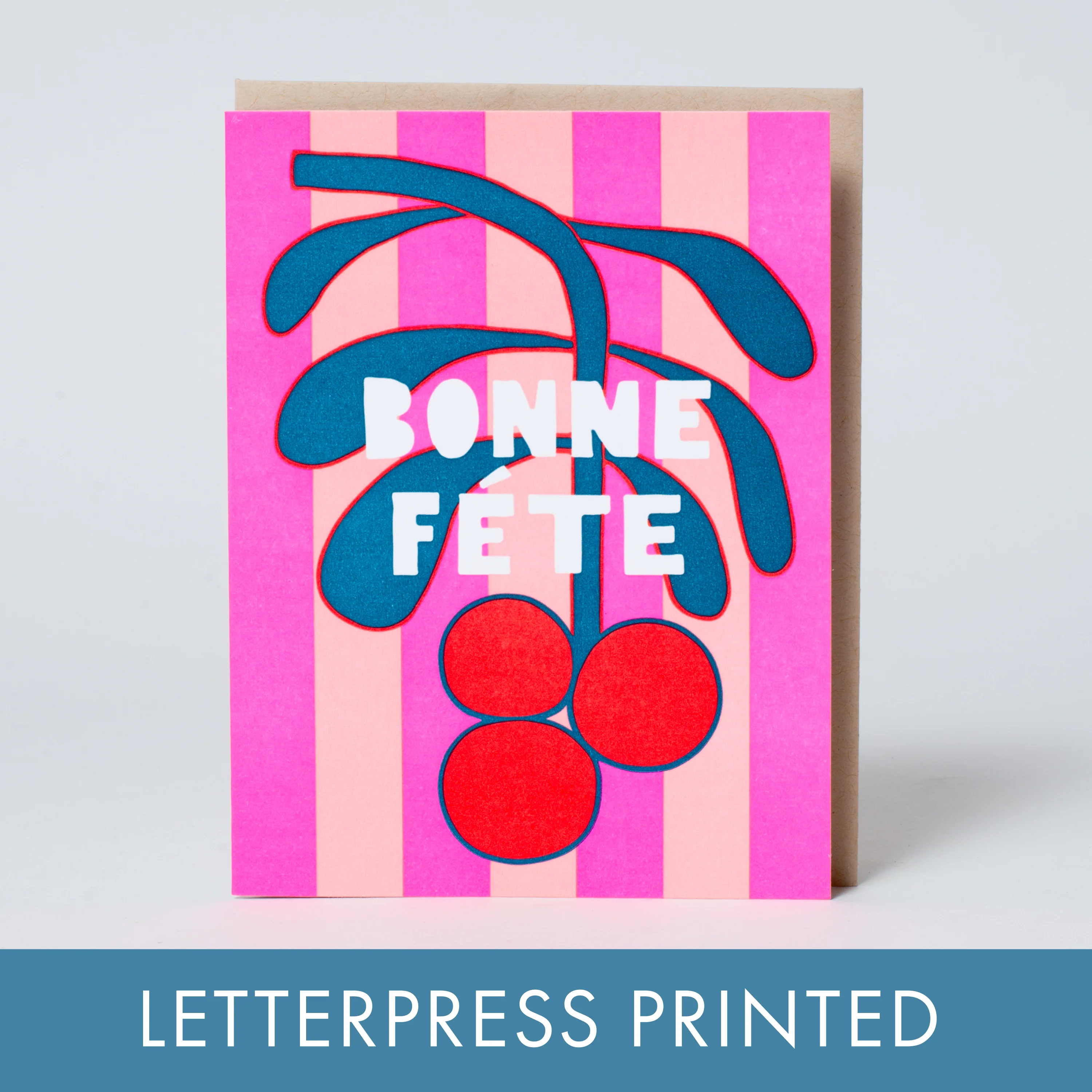Bonne Fete Holiday Letterpress Card - Suzy Ultman