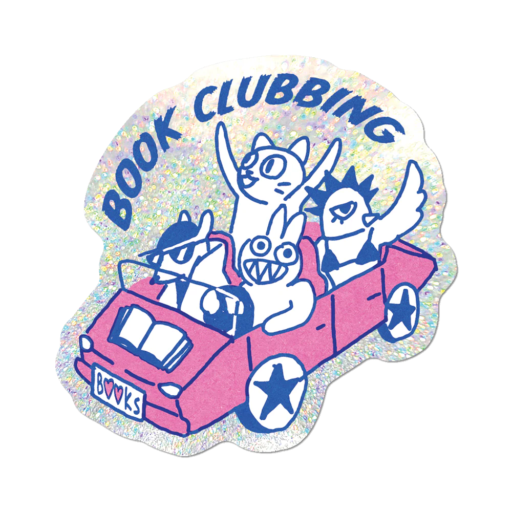 Book Clubbing - Die-Cut Sticker