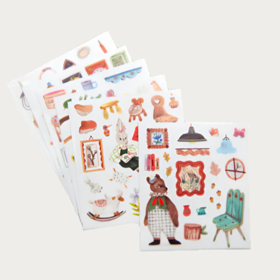 Minouchkas Coloring books (20 pages) with 150 stickers - Image 2