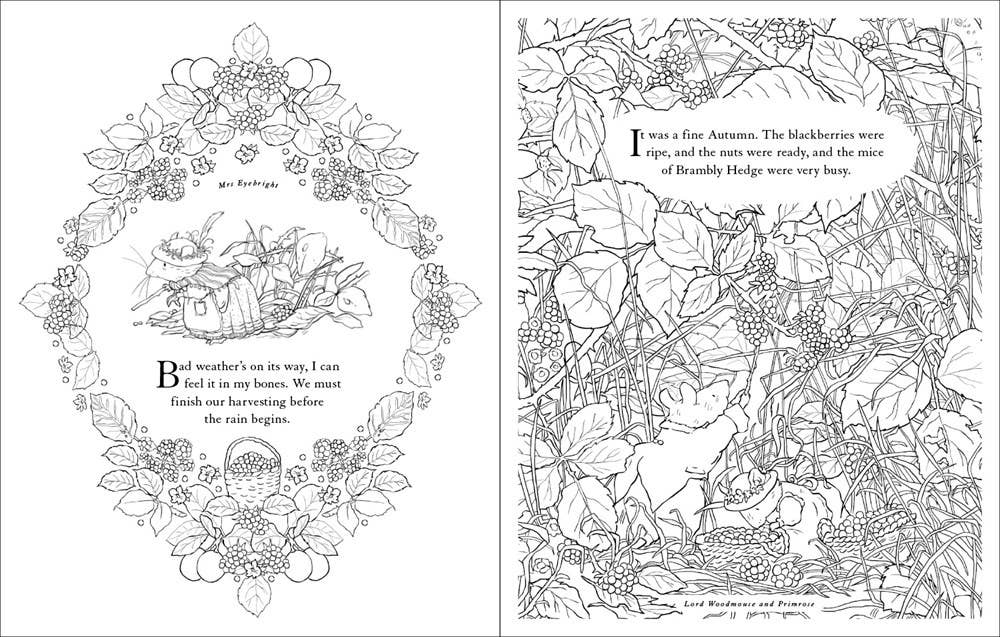 Brambly Hedge: Festive Coloring Book : Jill Barklem - Image 2