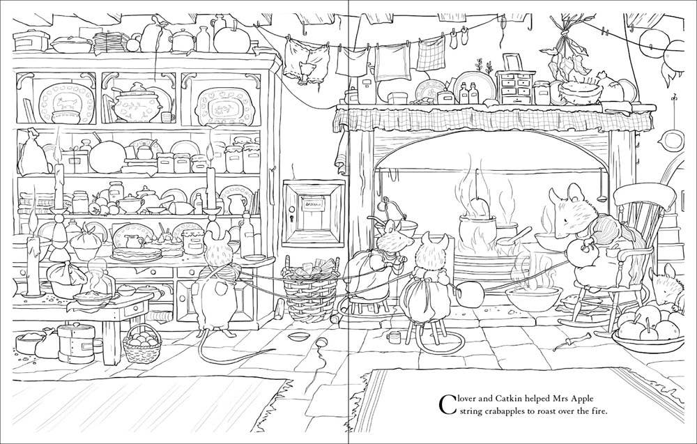 Brambly Hedge: Festive Coloring Book : Jill Barklem - Image 3